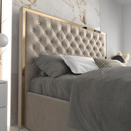 Polsterbett goldene eliza mit - polsterbett,