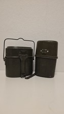 Vintage Militär Set: Kochgeschirr & Feldflasche (Bundeswehr Art) – Alu Oliv