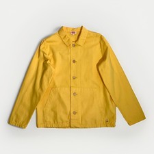 Armor Lux Herren Chore Jacke Overshirt Gelb Gr. Medium Baumwolle Canvas Logo Neu