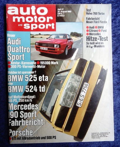 Auto motor sport ams 1983 - sport, 17/1983