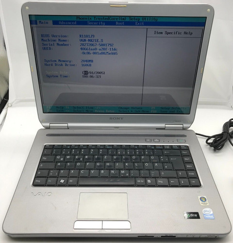Sony vaio pcg 7113m - vaio, pcg-7113m