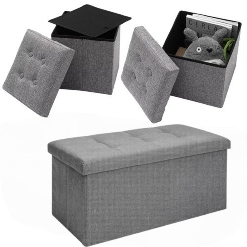Klappbarer stauraum hocker - klappbarer,