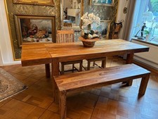 Essgruppe - Holz - Esstisch mit Stühlen und Bank
