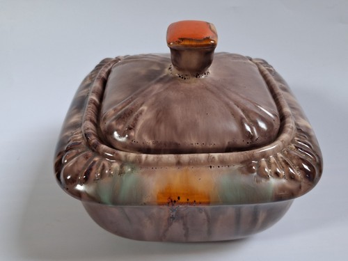 Art deco keramik deckeldose - -,