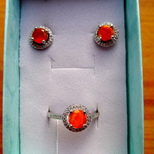 Silber Set :   Ohrstecker und