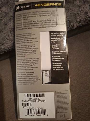 8gb corsair vengeance ram - corsair,