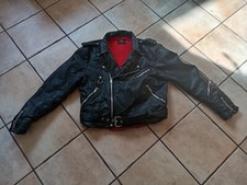 Biker Lederjacke - Punk - Rockabilly - Goth -  1. Hand, Gr. 52 - 60/70er Jahre!!