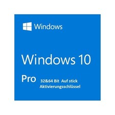 Win 10 Pro Installations-USB Stick + Produktschlüssel 32-64 Bit