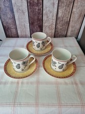 Villeroy & Boch Gallo Design Switch Plantation  3xKaffeetassen mit UT