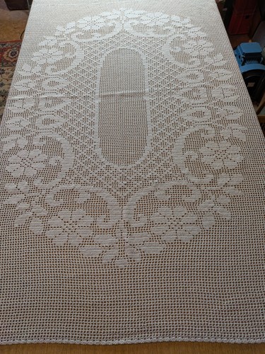 Alte häckel tischdecke - häckel,