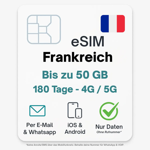 Frankreich esim datentarif - frankreich,