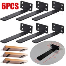 6x Regalwinkel Regalhalter L-förmige Wandregalhalterung Konsole Regalträger 20cm