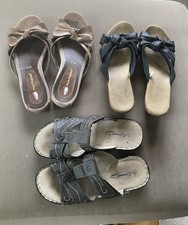 3 Paar Pantoletten / Slipper / Hausschuhe Gr 38 / 39 - Hush Puppies - Comfort