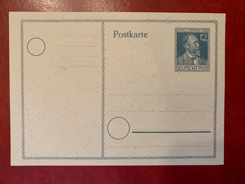 Karte ganzsache alliierte - karte,