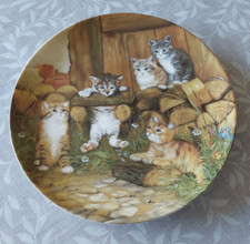 Seltmann Weiden KATZEN Wandteller "Abenteuer auf Samtpfoten"  Nr.E4131 - Bradex