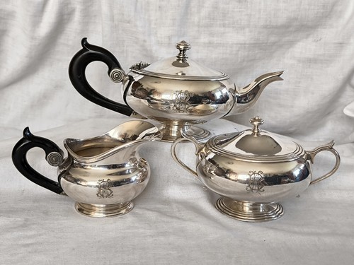 Tee set christofle versilbert - set,