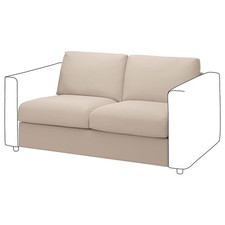 Ikea Vimle Bezug Hallarp in Farbe beige 2er Sofa 204.961.13