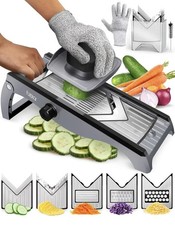 7-in-1 Verstellbar Edelstahl Mandoline Gemüsehobel Gemüsereibe - Gurkenhobel D