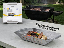 Grillkorb Edelstahl 30x30 cm