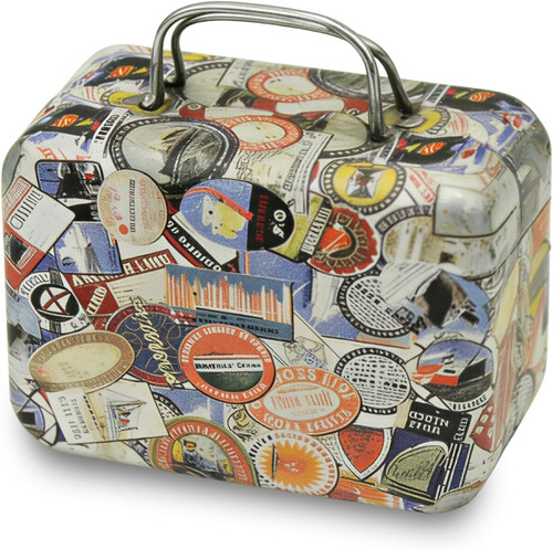 Retro mini reisekoffer - retro,
