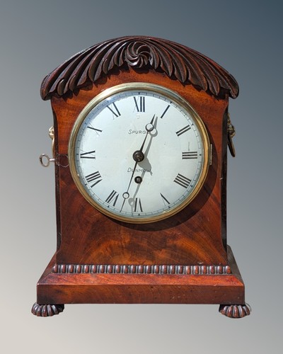 Mahagoni bügeluhr - mahagoni,
