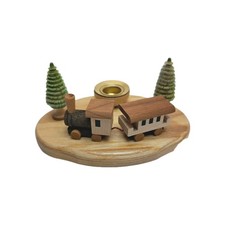 Kerzenhalter mit Eisenbahn -