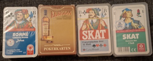 Skatblatt romme und 1x - 1x,