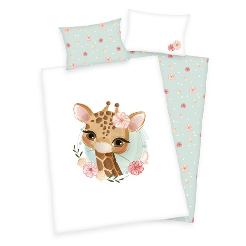 3tlg baby bettwäsche giraffe - 3tlg,
