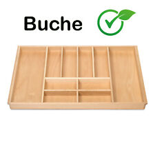 Holz-Besteckeinsatz 90 cm Buche ORGA-BOX® III Schubladeneinsatz ab 2012 Nobilia