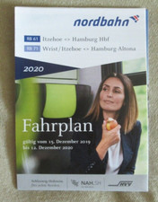 Fahrplan Deutsche Bahn Nordbahn RB 61/RB 71 Itzehoe - Hamburg - von 2020