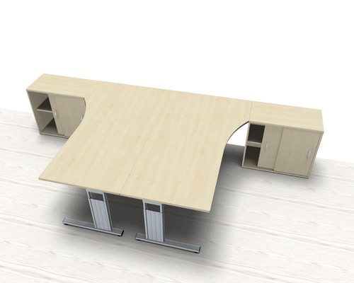 Doppelarbeitsplatz 360x180cm