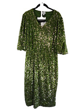 Saint Tropez Damenkleid Pailettenkleid ReyanaSZ grün Gr.M