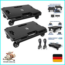 2er Transportroller Möbelroller Tragkraft bis 400 kg Rollbrett Umzugshelfer E...