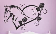 Wandtattoo Wandaufkleber Aufkleber Kinder Tattoo Pferd Horse Stute Fohlen 164