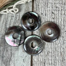 Perlmutt donut 30mm - perlmutt, edelstein