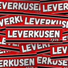 100x Leverkusen Aufkleber/
