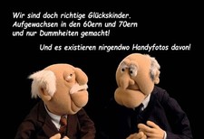 Ontrada Holzschild 12x18cm Waldorf Statler Muppets kam sah vergergaß Holz Schild