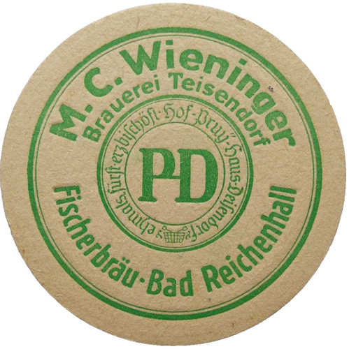Alter bierdeckel wieninger - bierdeckel, m.c.wieninger