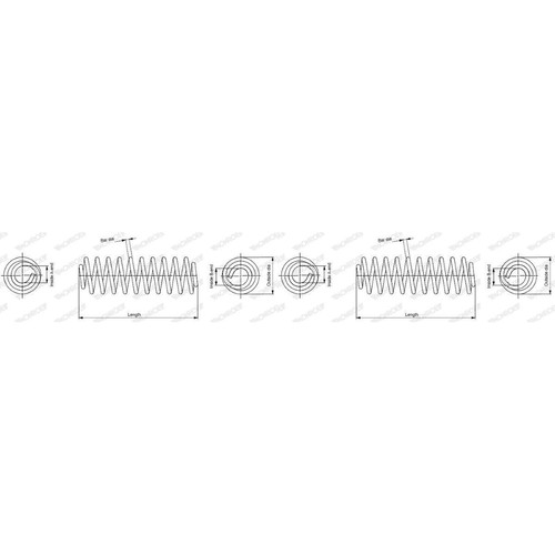 Monroe fahrwerksfeder - 2x,