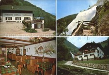 Partschins Parcines Gasthaus Birkenwald Gastraum Wasserfall