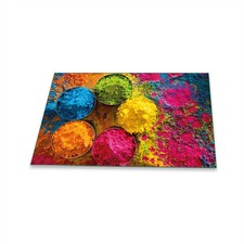 Herdabdeckplatten Ceranfeld Spritzschutz Glasplatte 80x52 Deko Abstrakt Bunt