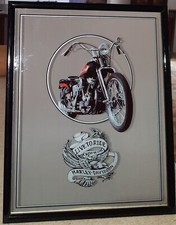 Harley Davidson  Spiegel Poster Bild 55x45
