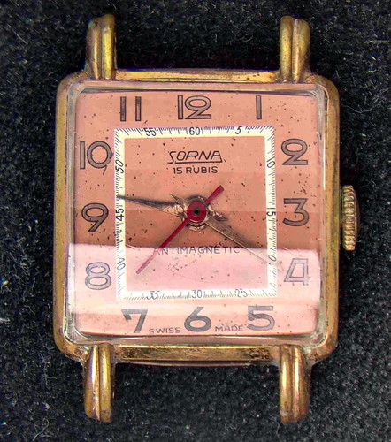 Sorna salmon dial - (swiss),