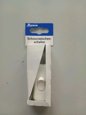 Schnurzwischenschalter "Koop"Schnurschalter Wipp Schalter Lampe  weiss in OVP !