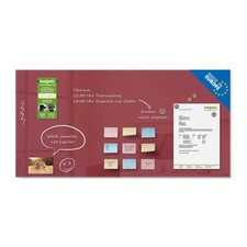 Große Glasmagnettafel beschreibbar 100x50cm Memoboard Pinnwand Küche Büro Kinder