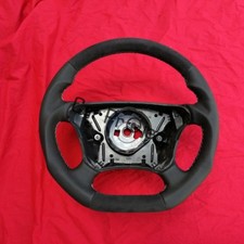 Lenkrad Mercedes W210 E Klasse W208 CLK W215 W220 Abgeflacht Neu Beziehen