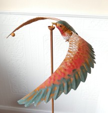 Windspiel Gartenstecker Windfänger GartenWippe Vogel Gartenpendel Dekofigur 