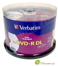 50 VERBATIM 8X  DVD+R DL Dual