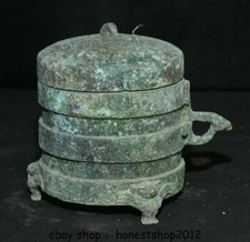 4.6" China Bronze Ware Dynasty