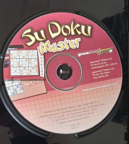 Sudoku master cd rom - (pc, cd-rom
